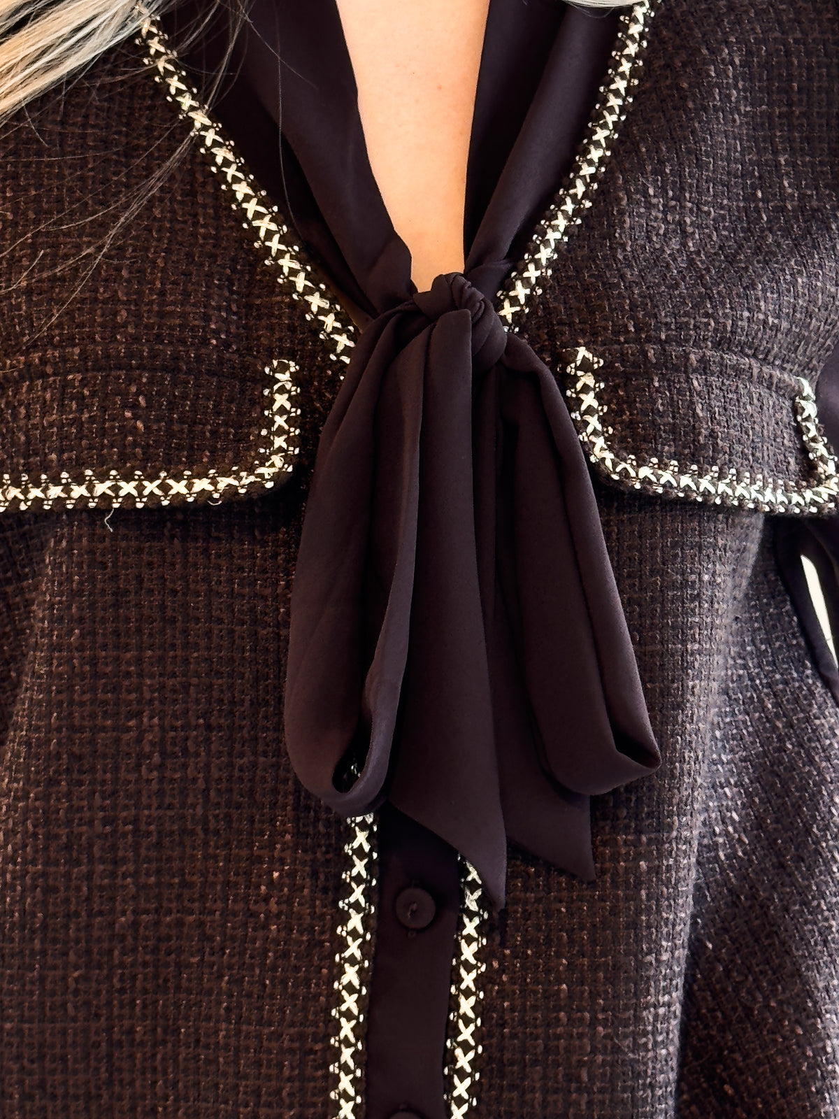 The Mila Blouse - Bronze Glow