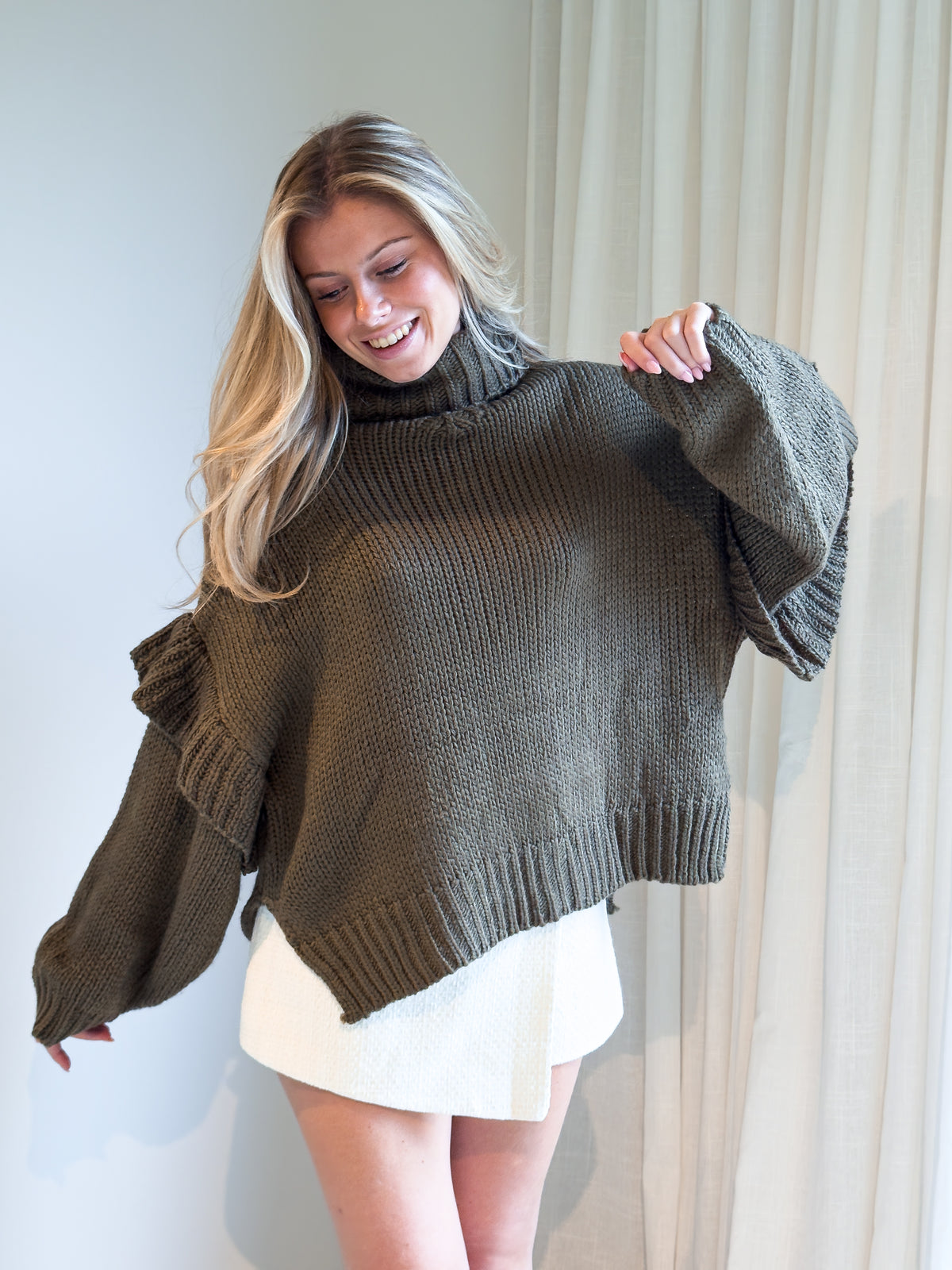 The Livia Knit - Olive Dream