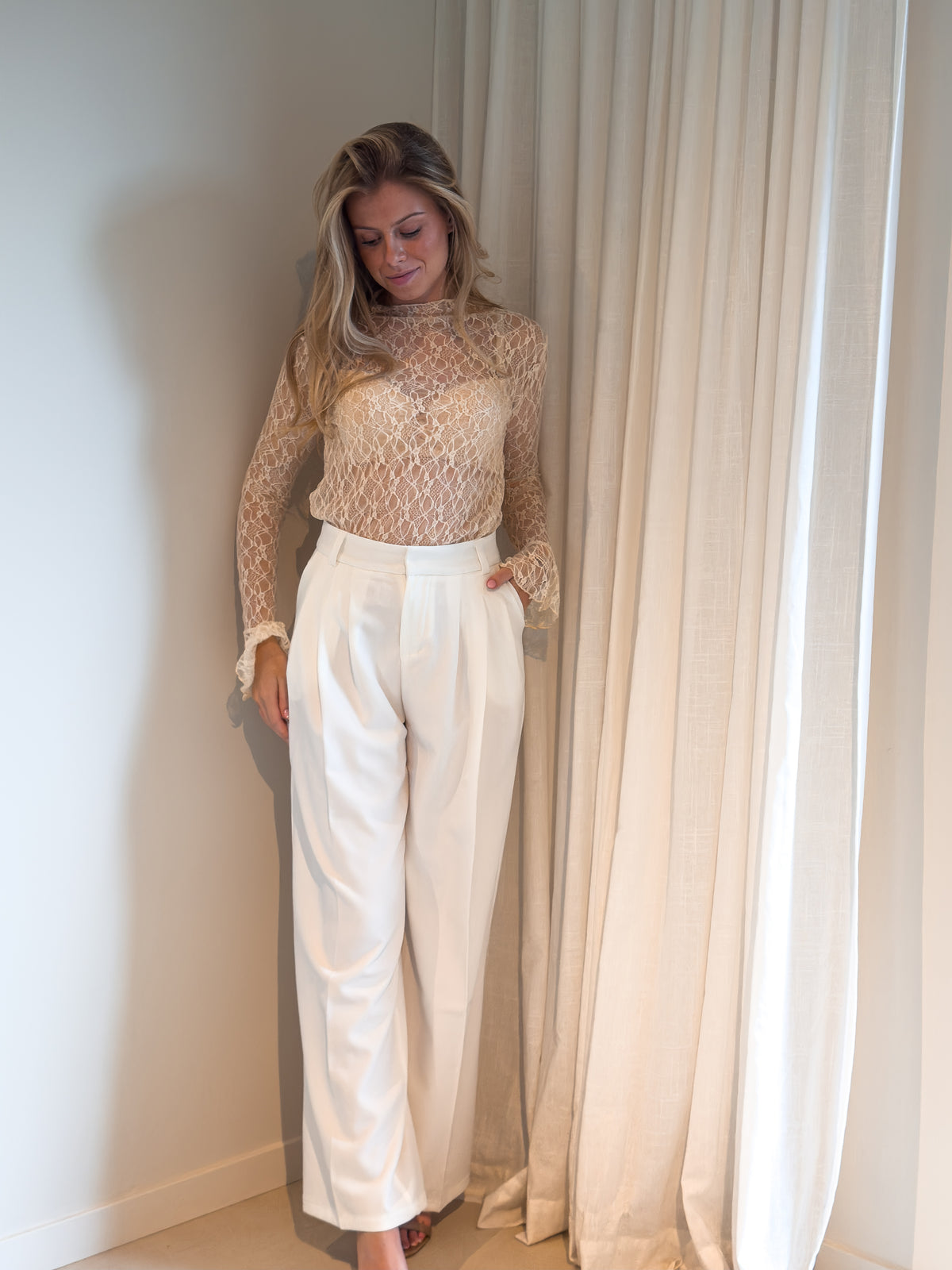 The Élodie Trouser – Pure White