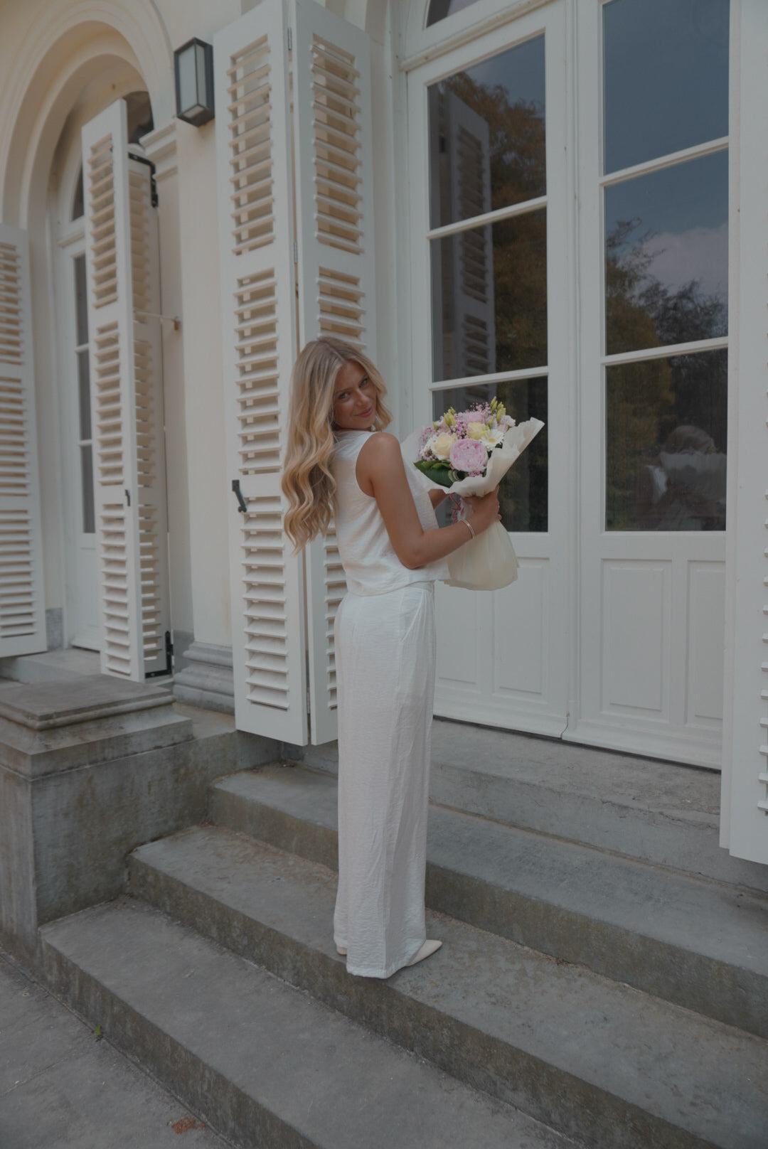 WHITE AMALFI TOP