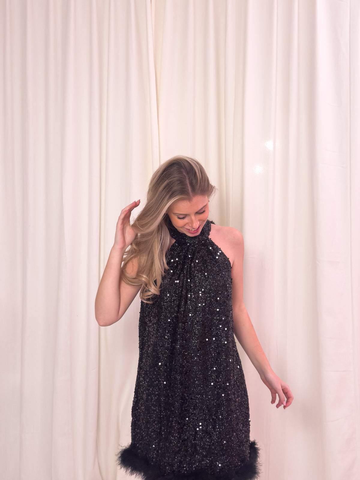 The Ella Sequin Dress - Classic Black