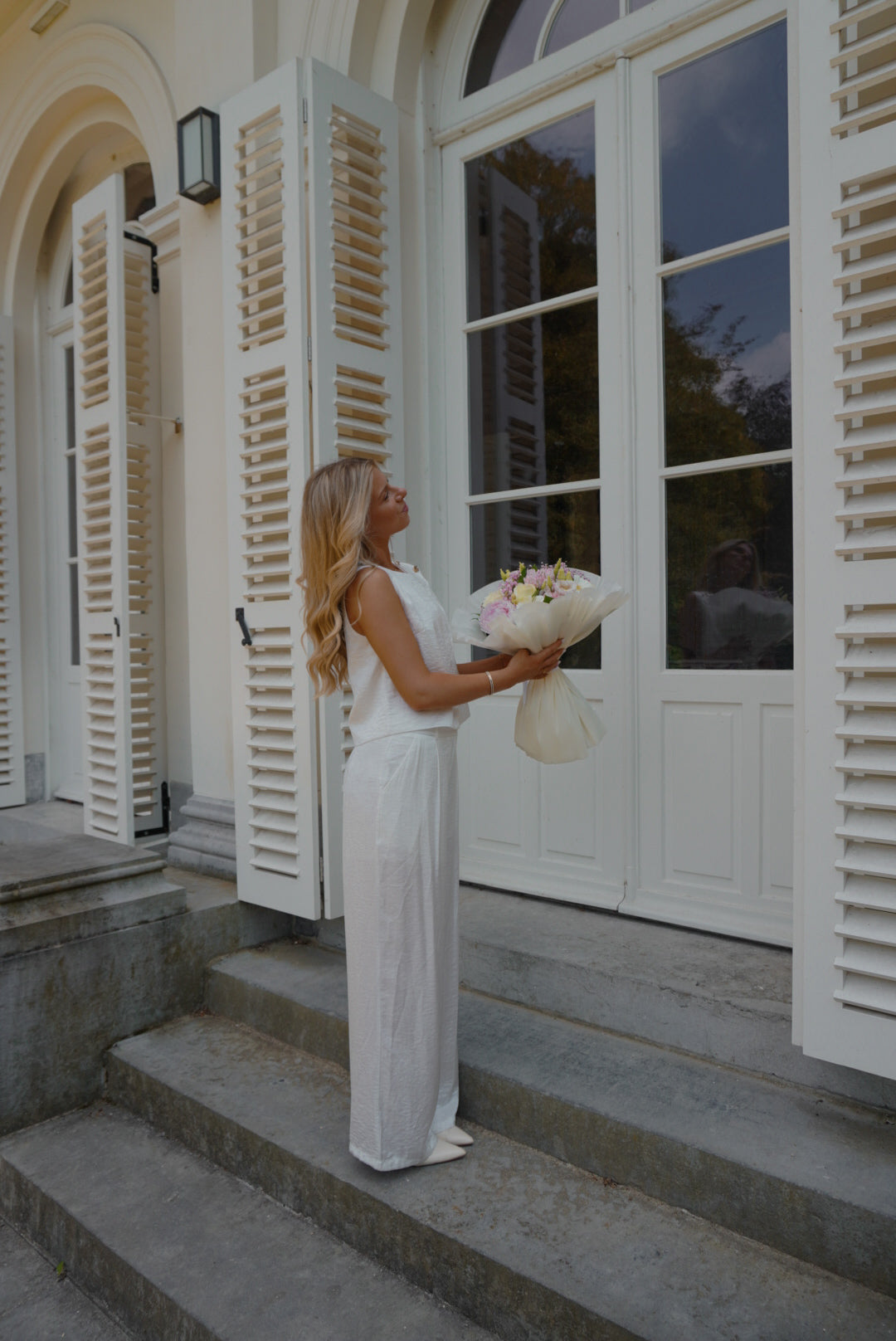 WHITE AMALFI PANTS