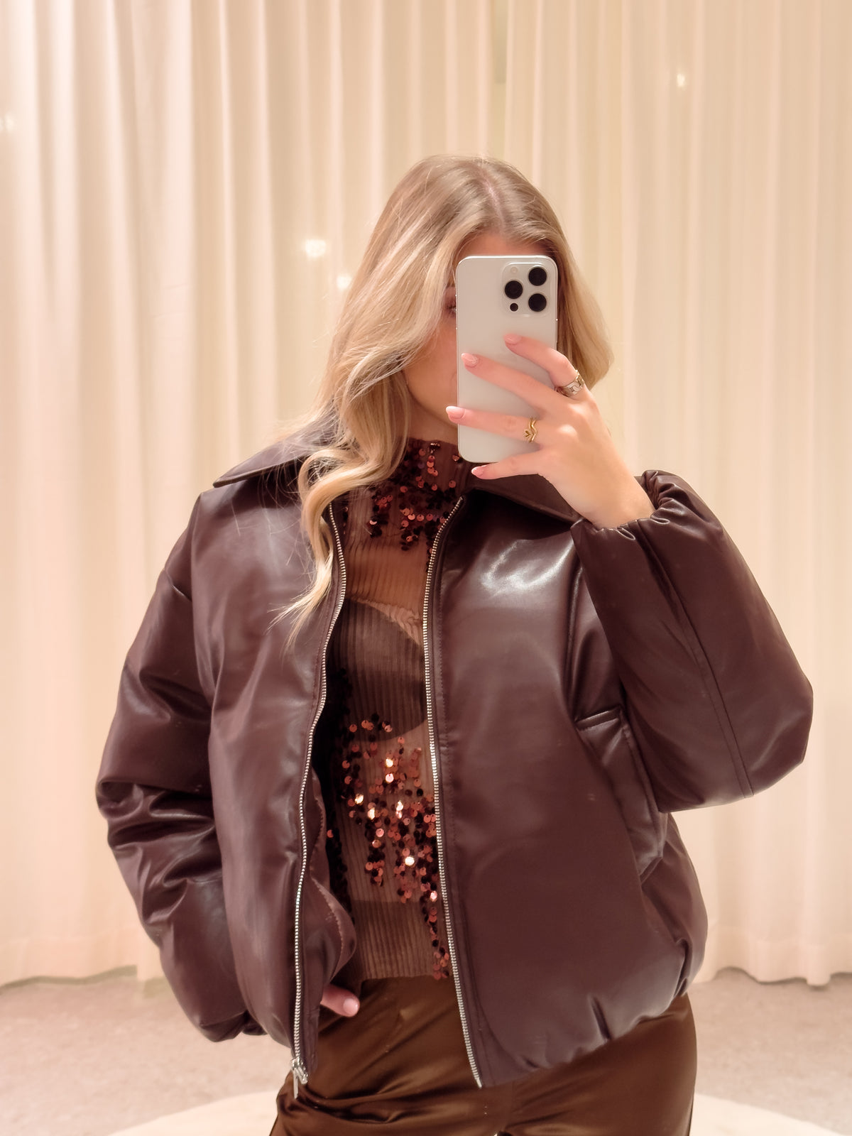 The Aurelle Jacket – Burgundy Grace
