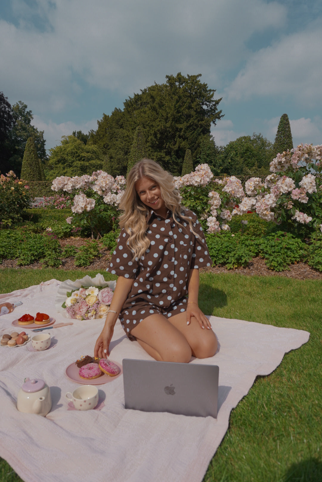 BROWN POPPY PLAYSUIT