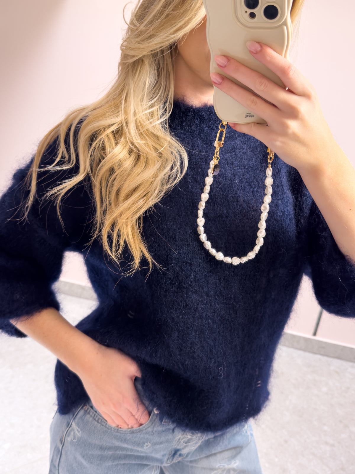 The Amaris Mohair Sweater - Navy Dream