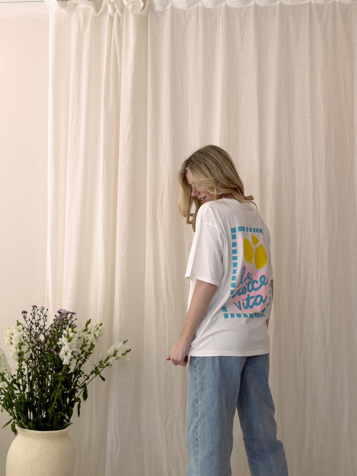 WHITE LA DOLCE VITA TEE