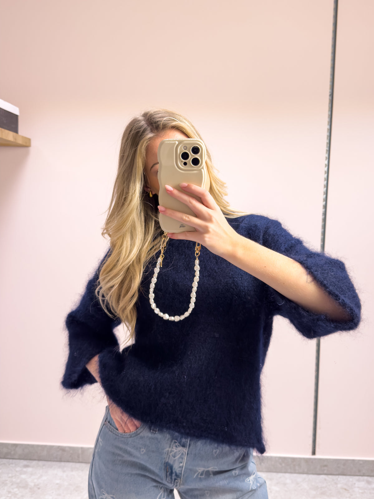 The Amaris Mohair Sweater - Navy Dream