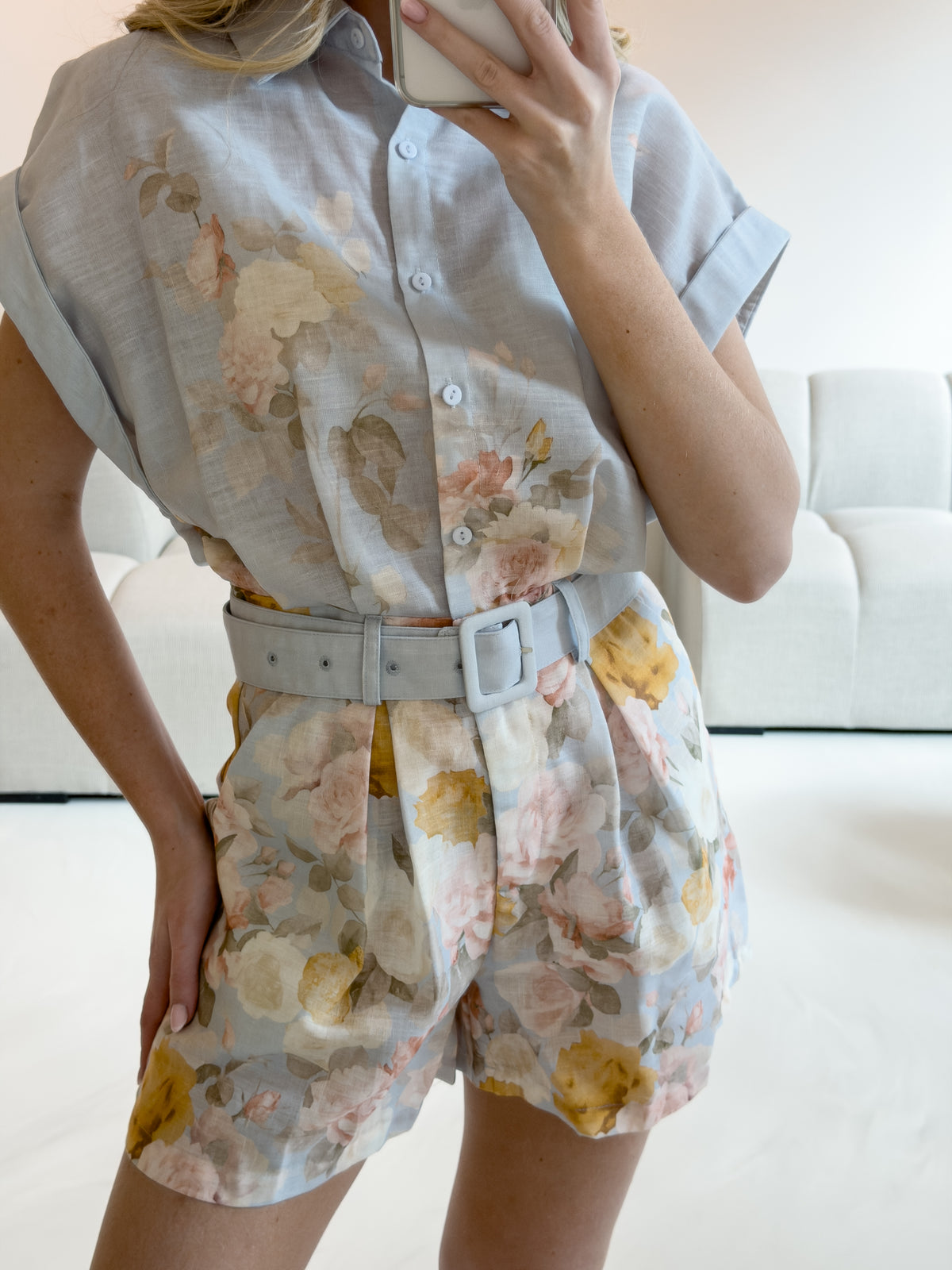 PASTEL FLORAL PLAYSUIT