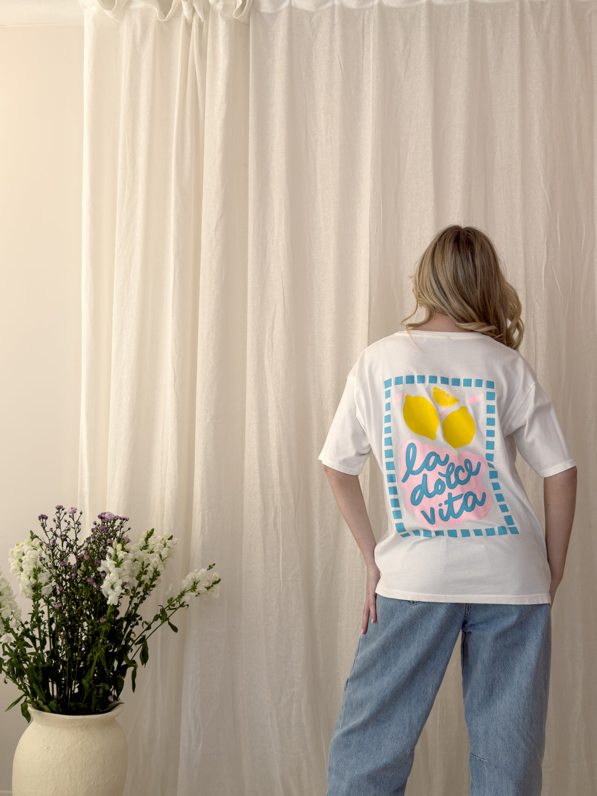WHITE LA DOLCE VITA TEE