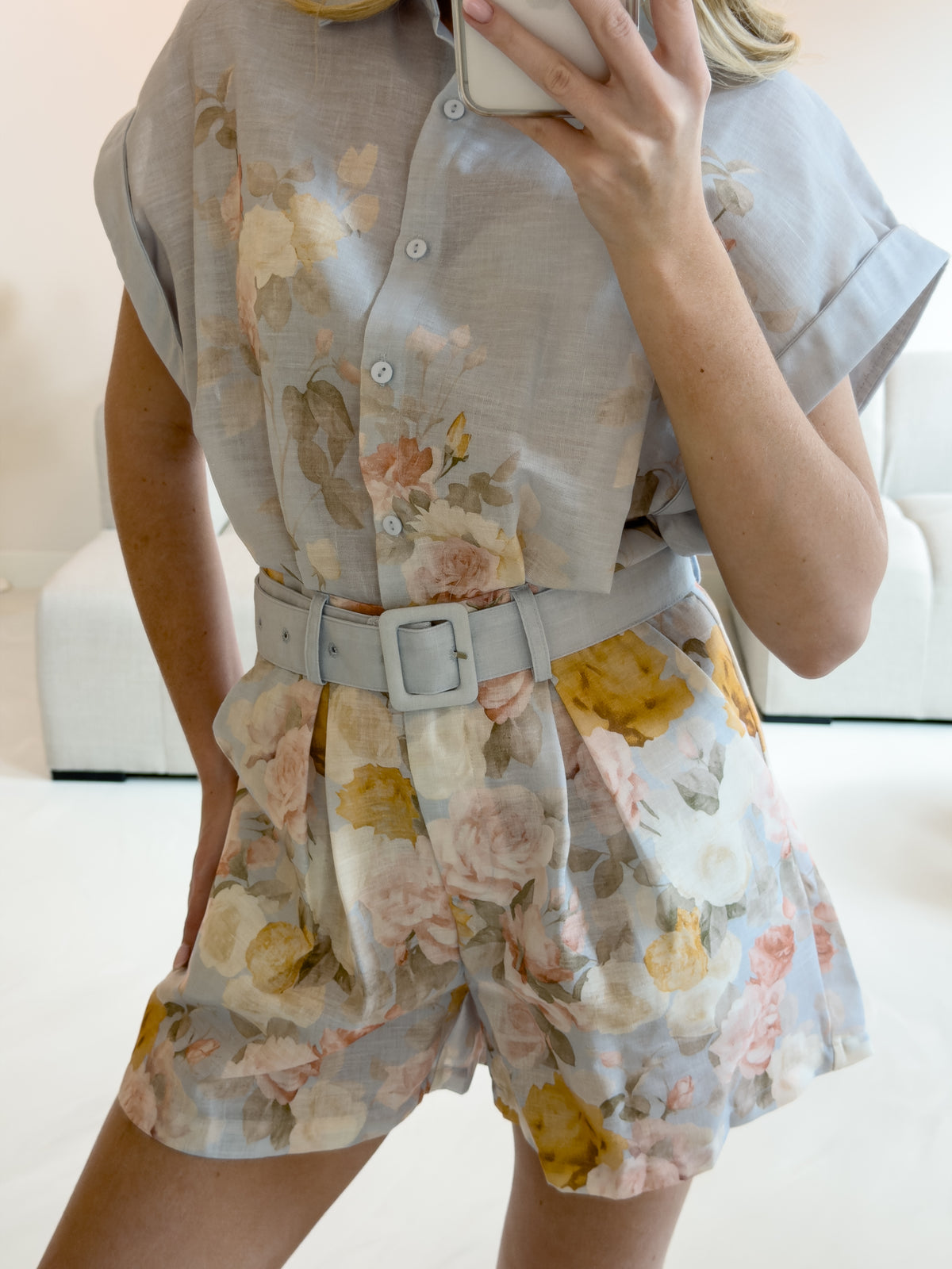 PASTEL FLORAL PLAYSUIT