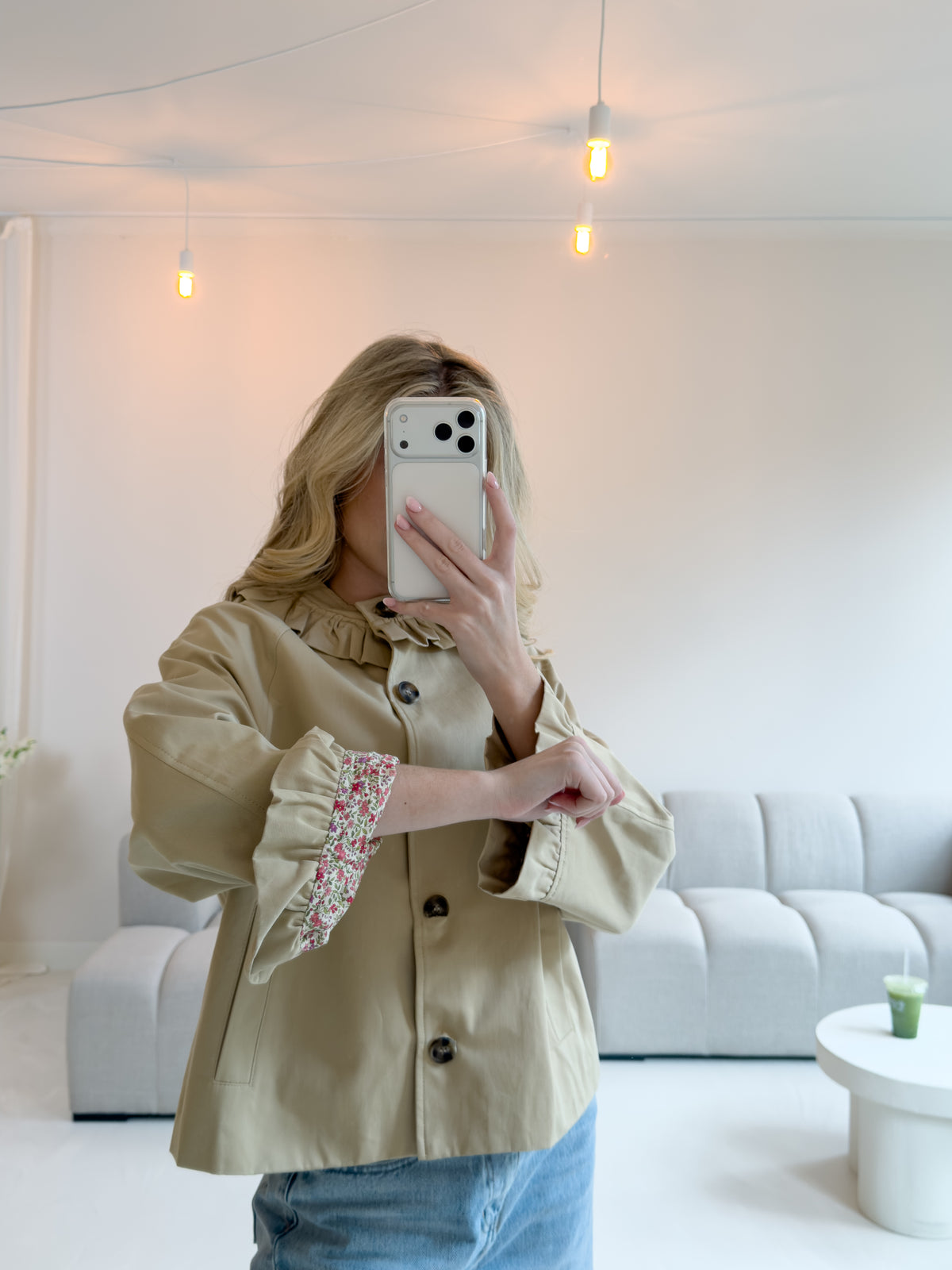 BEIGE MILANO SHORT COAT