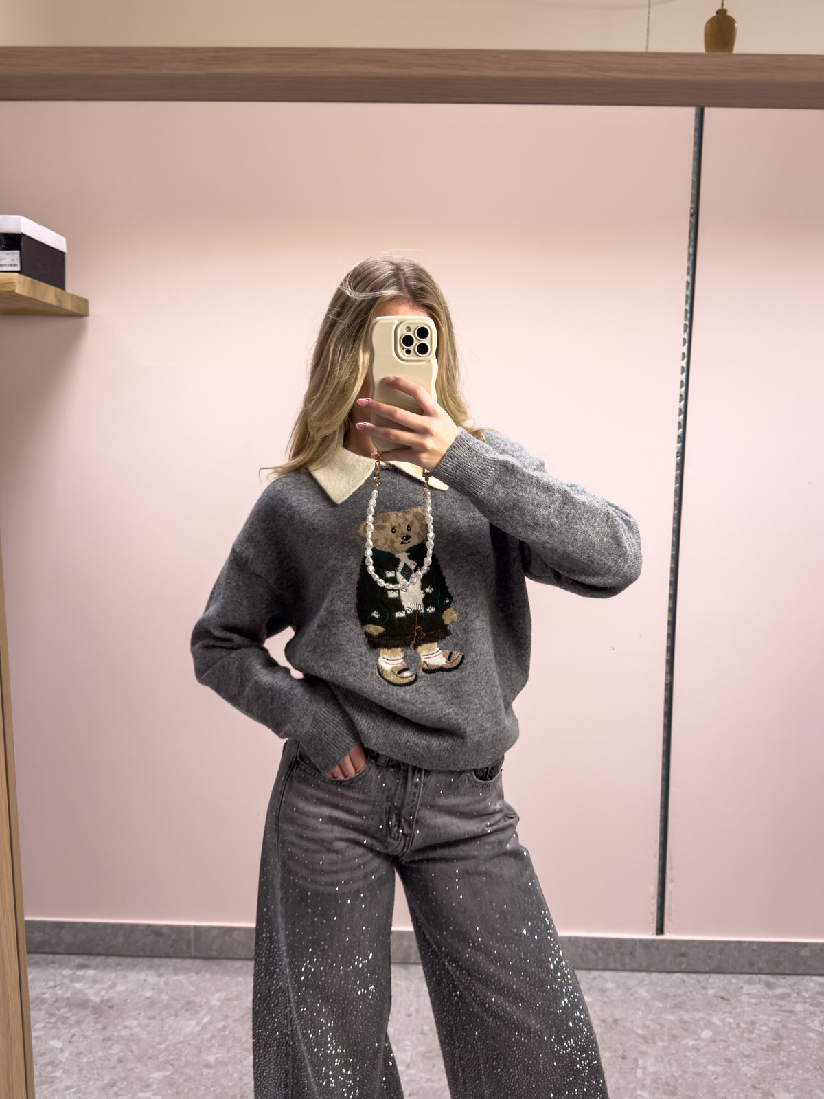 The Beary Sweater - Frost Grey