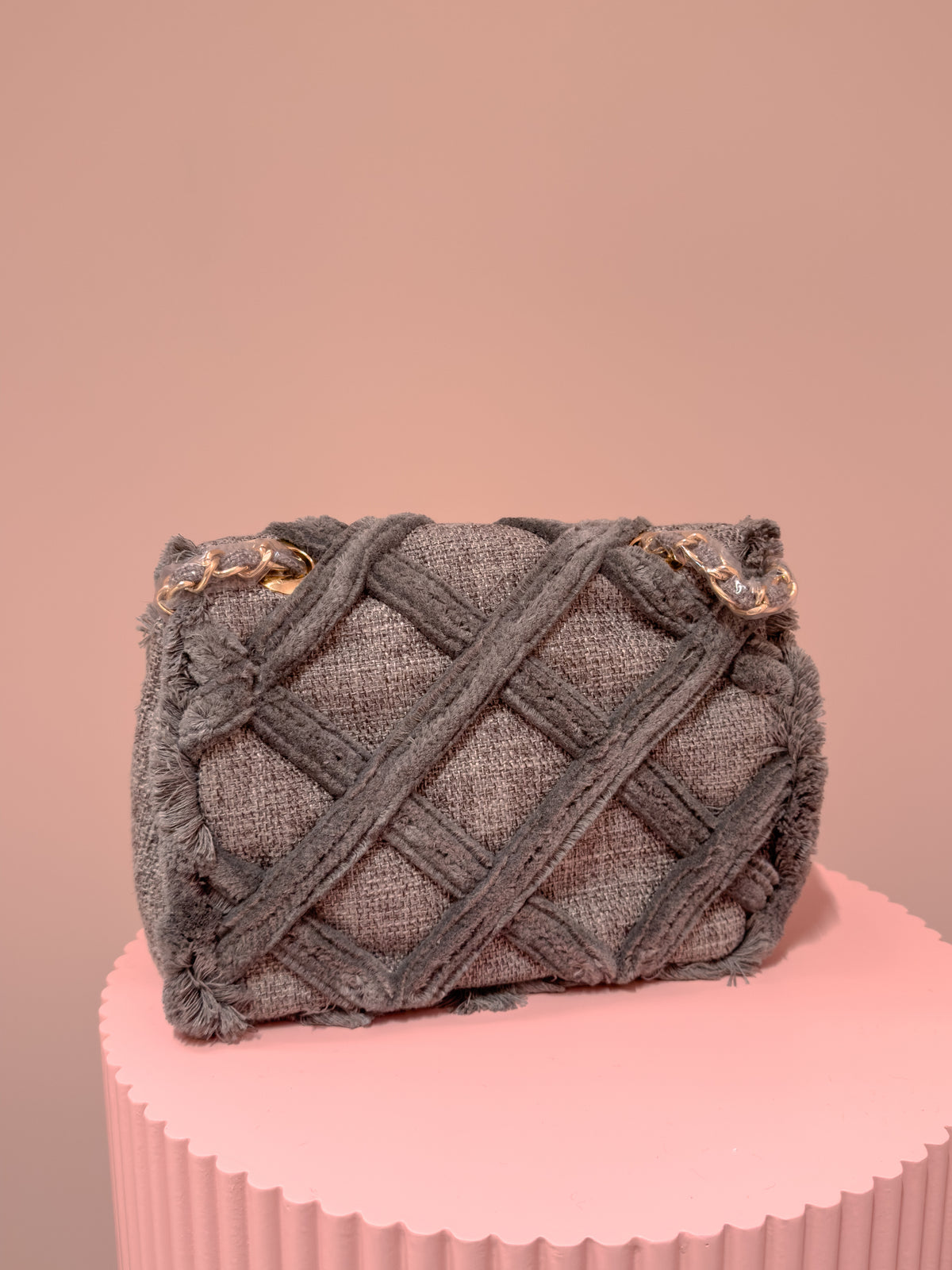 The Giselle Bag - Silver Tweed