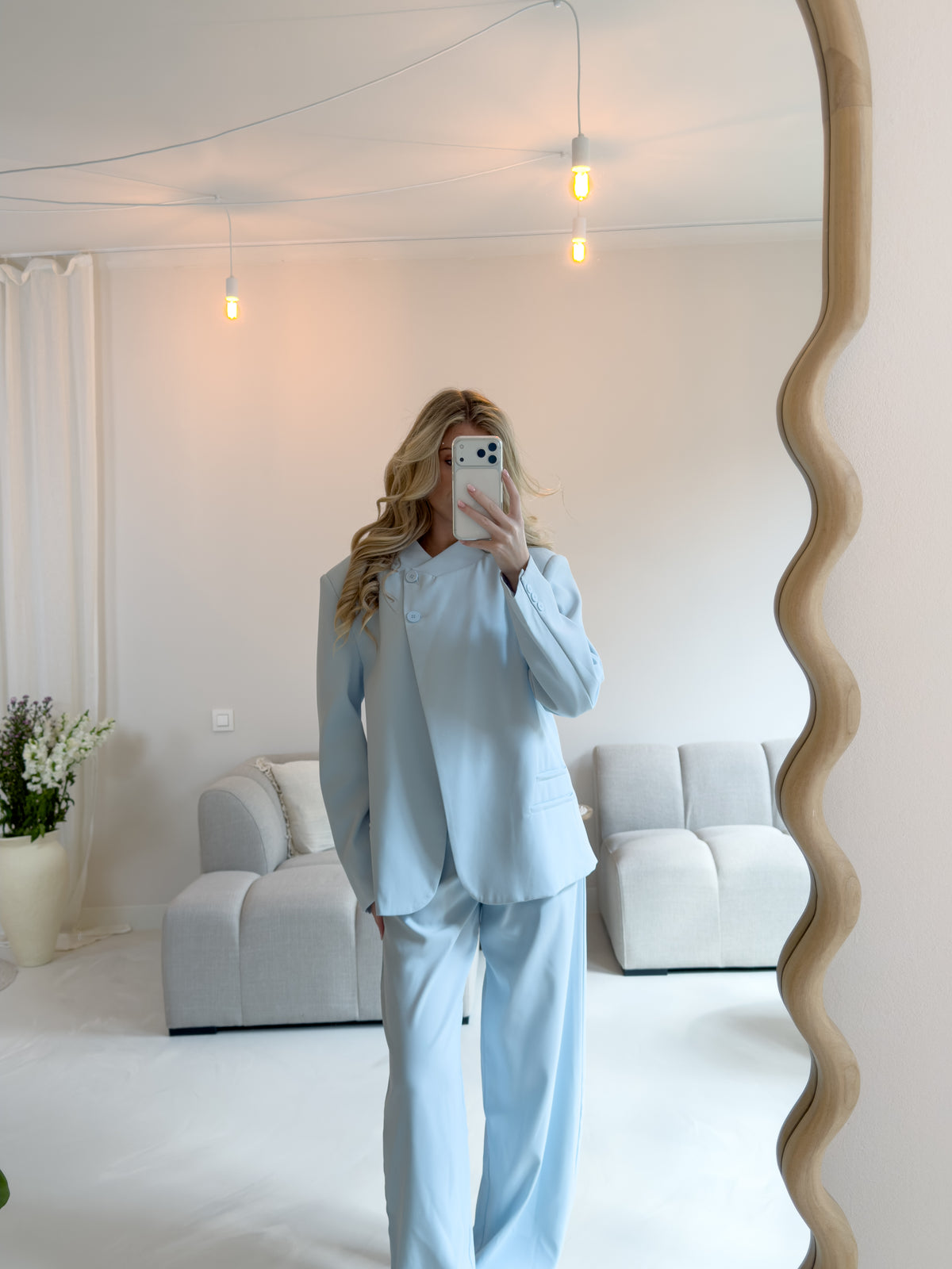 SOFT BLUE LONG PARIS BLAZER