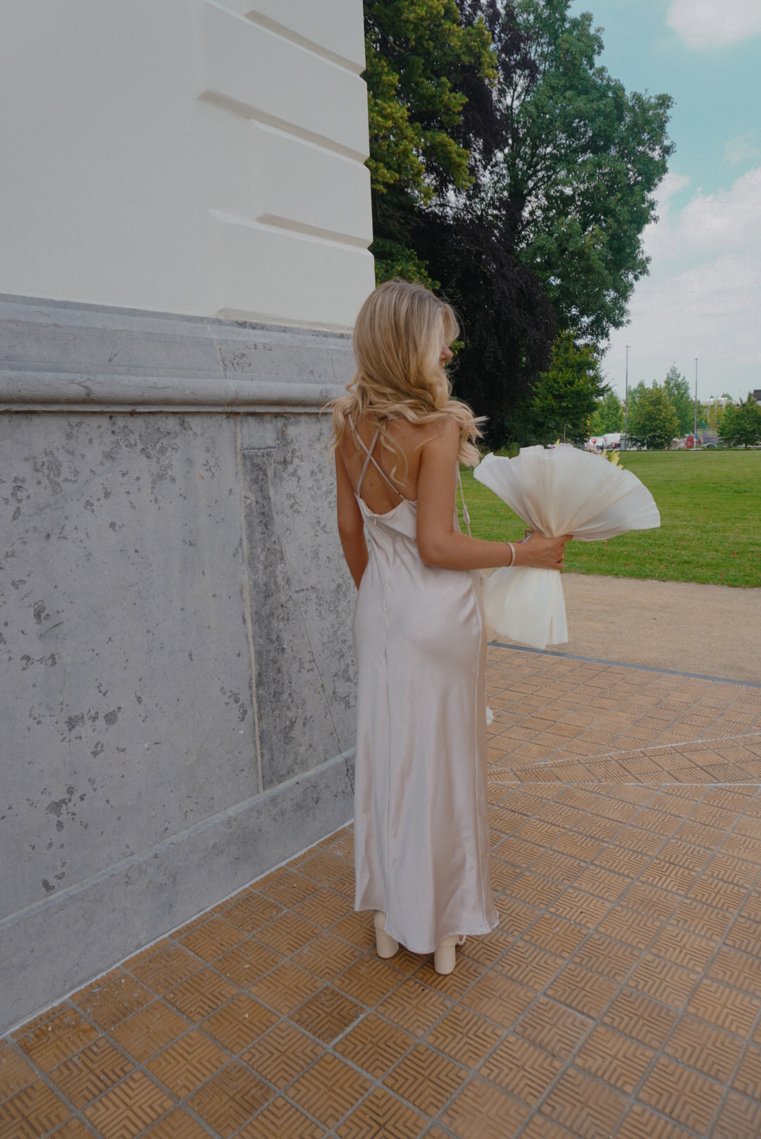 CHAMPAGNE AURORA MAXI DRESS