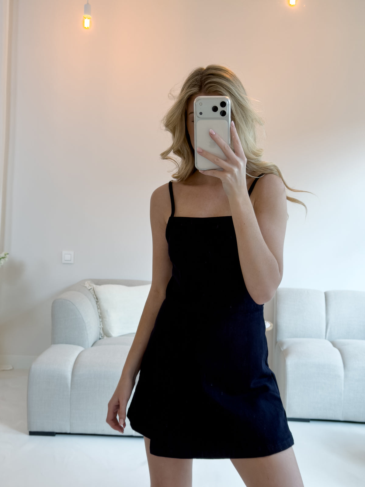 DARK DENIM SKORT PLAYSUIT